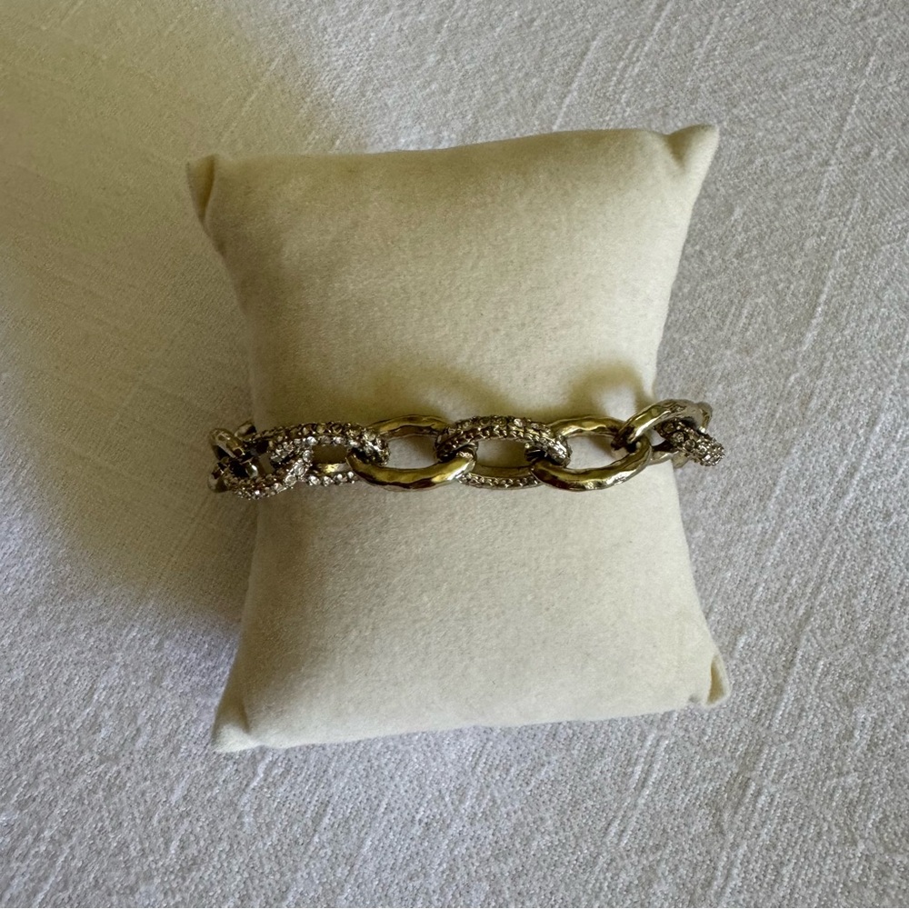 Stella and Dot gold chain-link bracelet